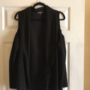 Black blazer with open shoulders size 3x